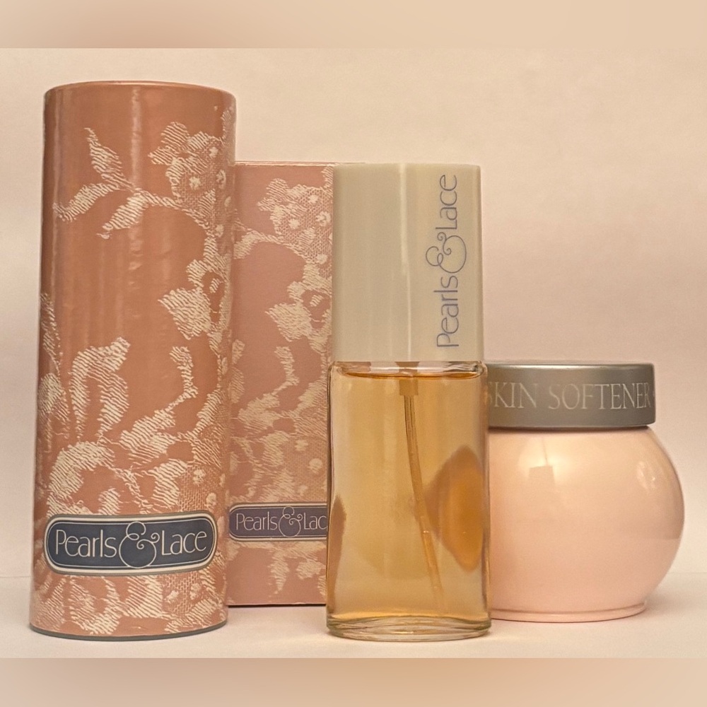 Avon Pearls & Lace cologne spray with perfumed talc